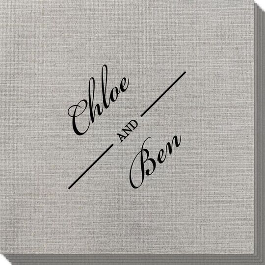 Duo Name Bamboo Luxe Napkins